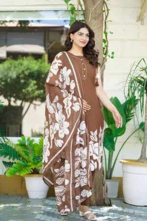 Cotton Straight Kurti 3 Piece Set Wholesale D.N. 2584